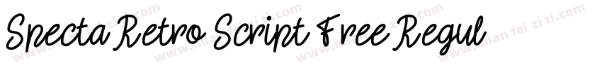 Specta Retro Script Free Regular字体转换